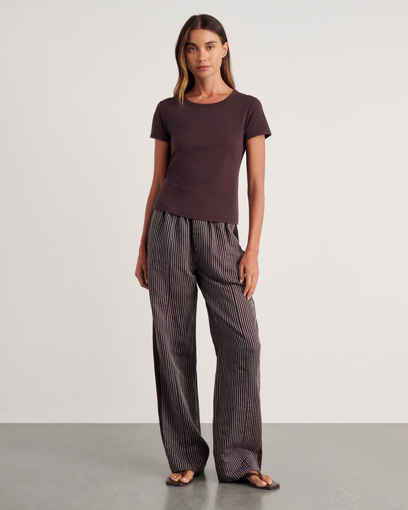 Dakotah Baby Tee in DARK CHOCOLATE