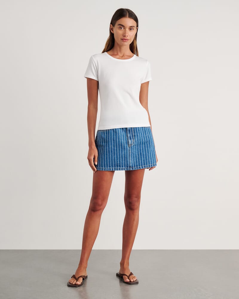 Dakotah Baby Tee in WHITE