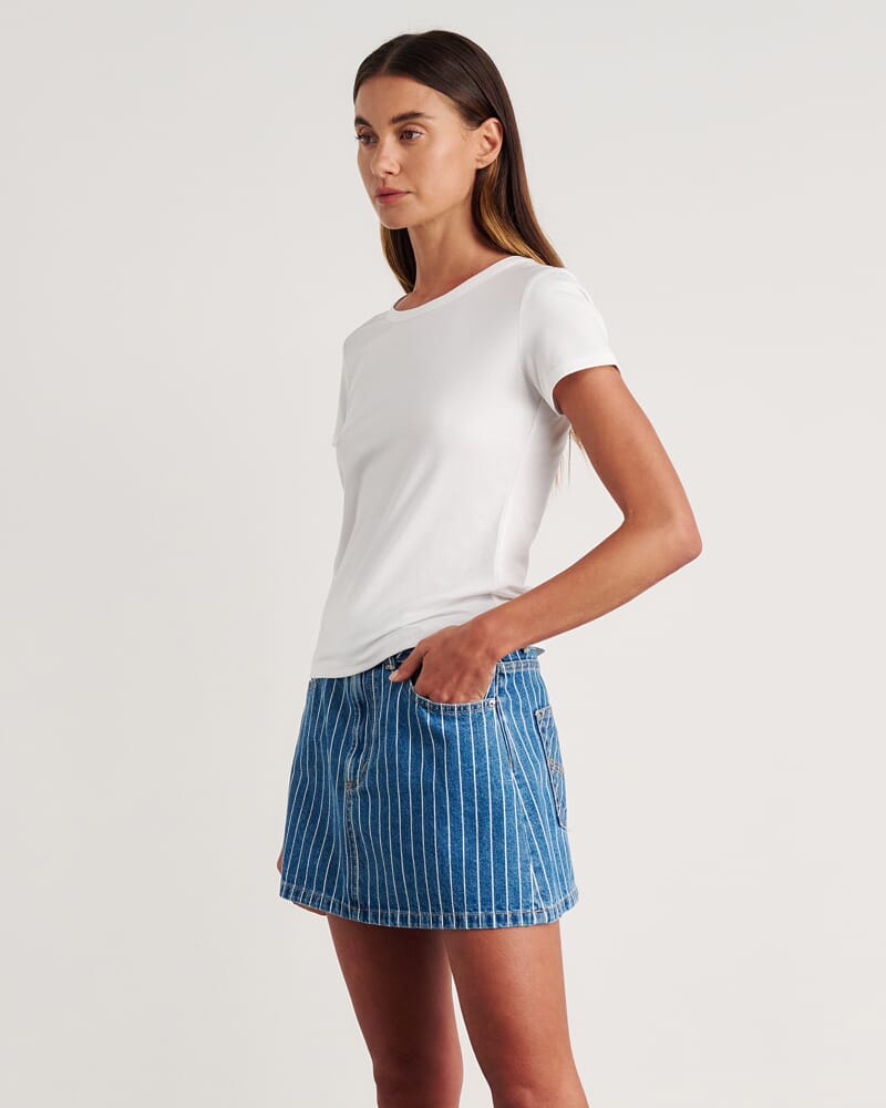 Dakotah Baby Tee in WHITE