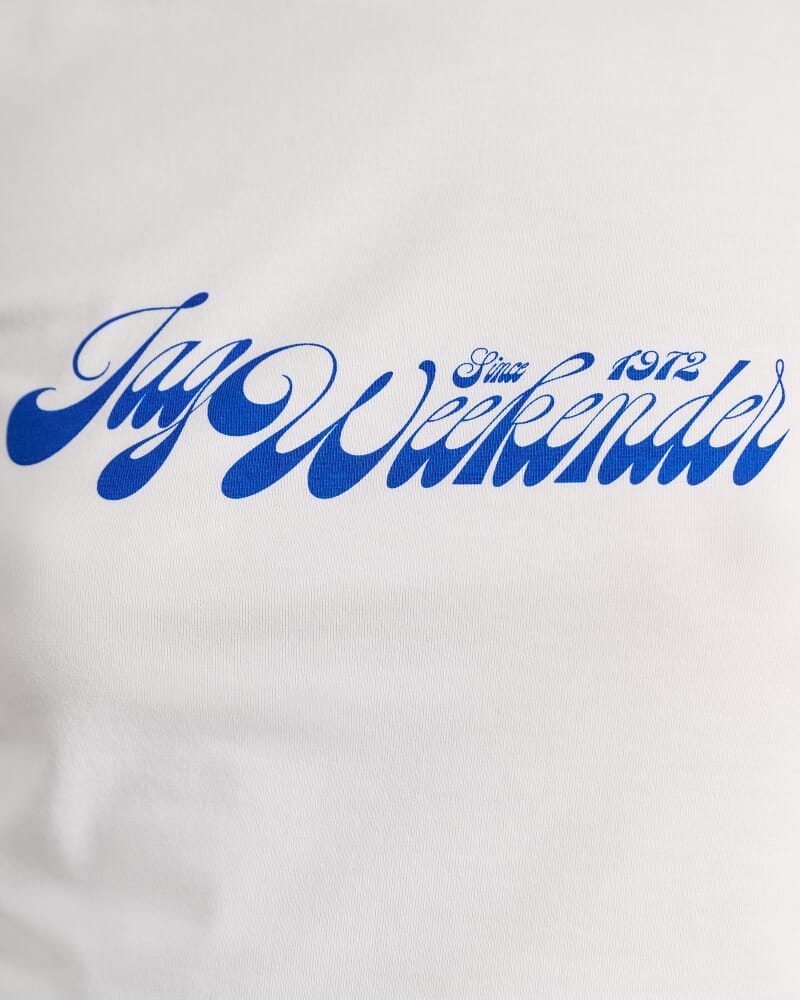 Aston Baby Tee in WHITE/BLUE