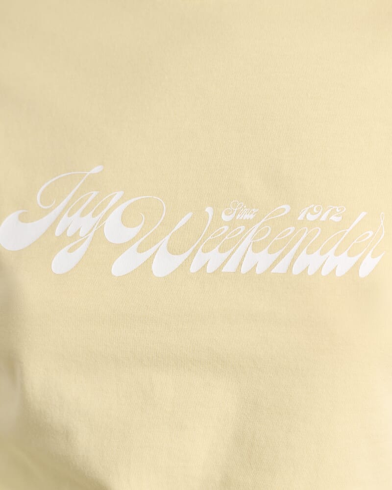 Aston Baby Tee in YELLOW/WHITE