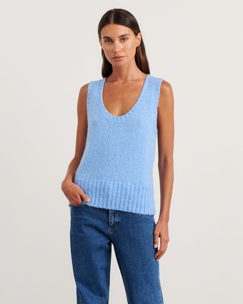 Lily Vest in BELLE BLUE