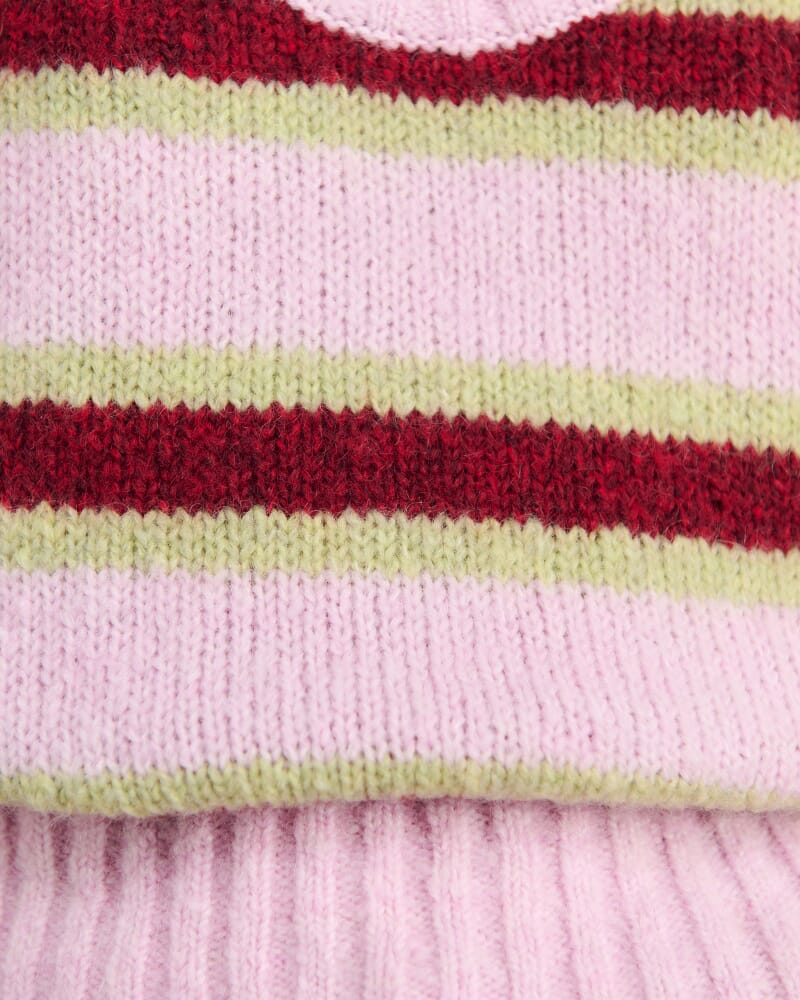 Lily Vest in PINK/GREEN