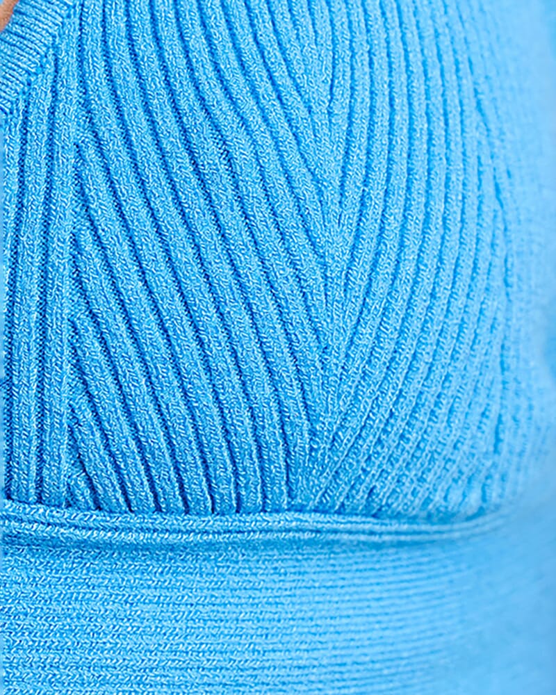Lydia Knit Bralette in BELLE BLUE