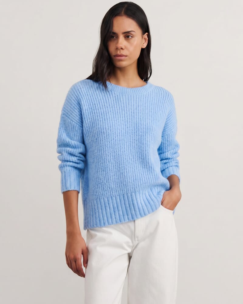 Lily Scoop Knit in BELLE BLUE