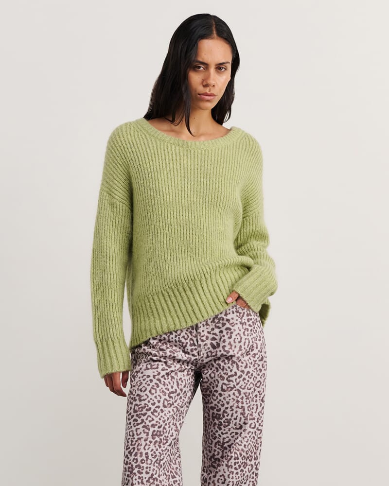 Lily Scoop Knit in SAGE