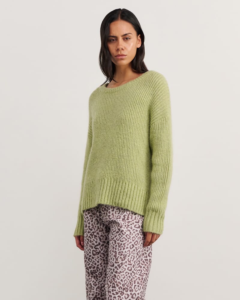 Lily Scoop Knit in SAGE