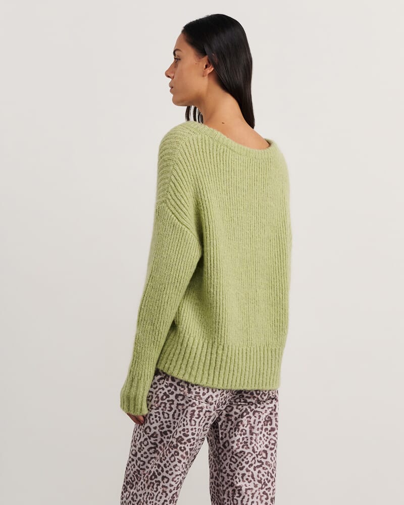 Lily Scoop Knit in SAGE