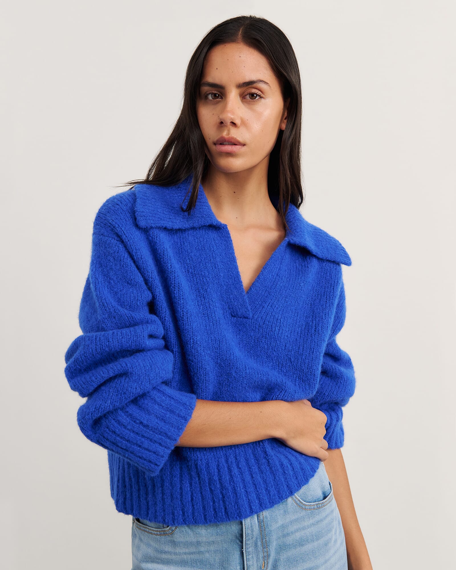 Lily Collared Knit