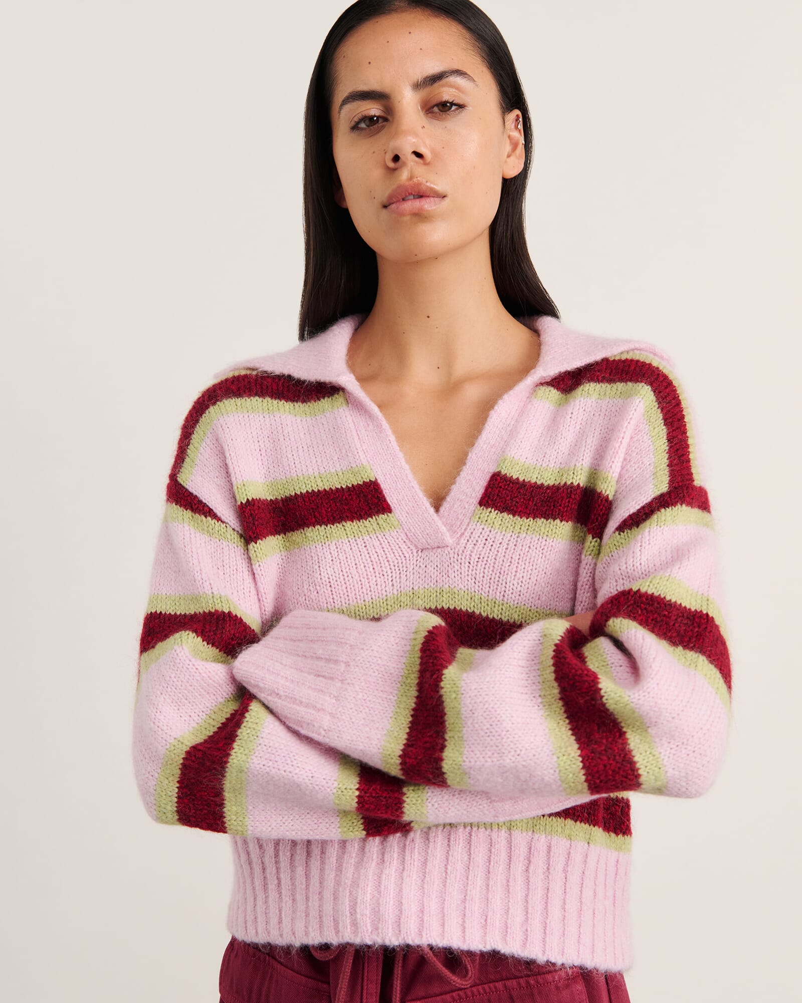 Lily Collared Knit