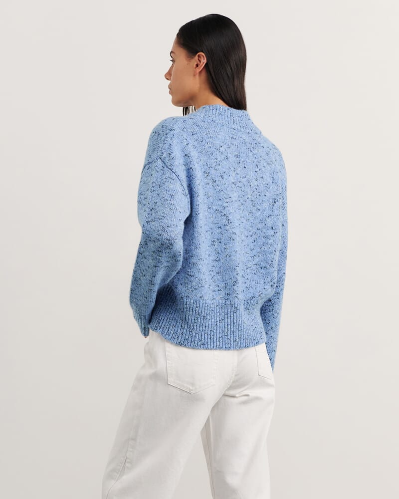 Lou Zip Knit Jacket in BLUE MULTI