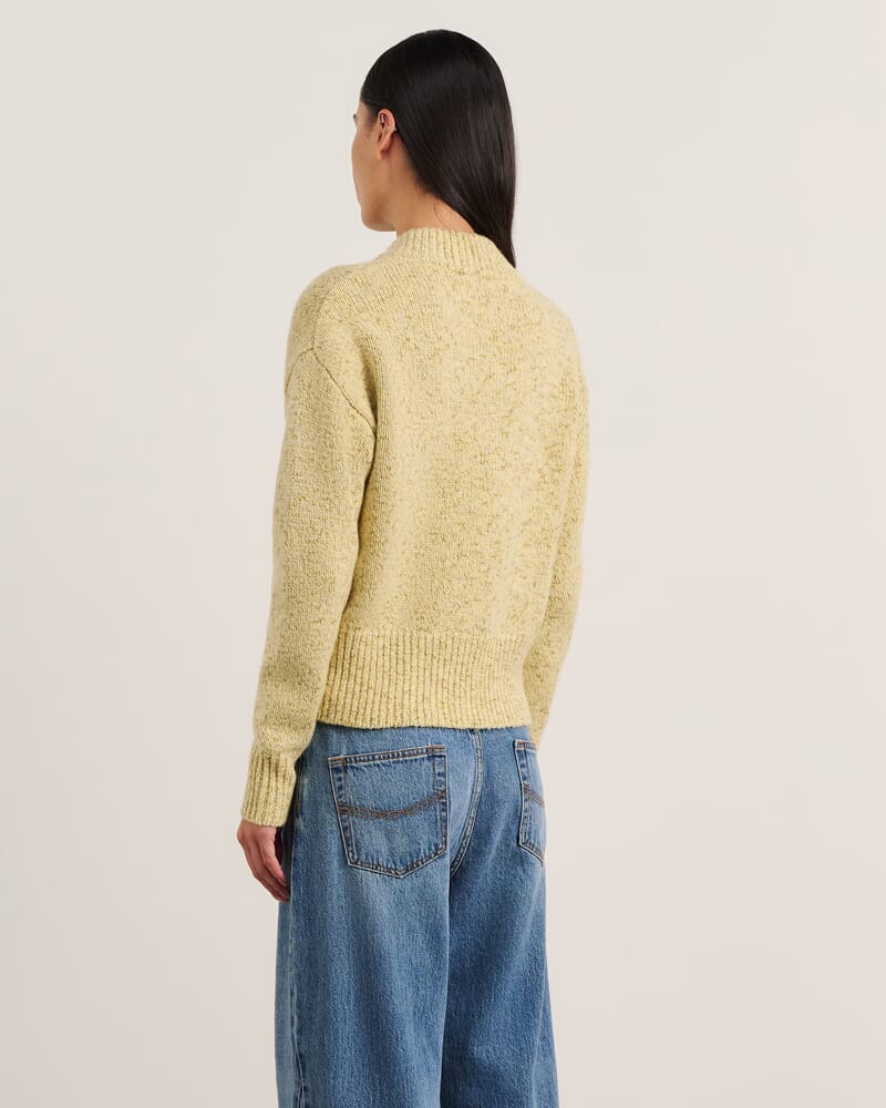Lou Zip Knit Jacket in BUTTERCUP