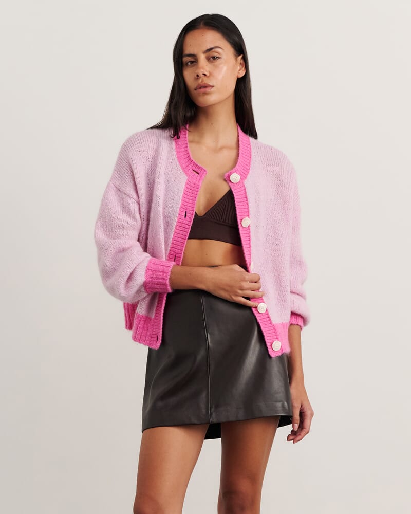 Lily Cardigan in PINK MULTI