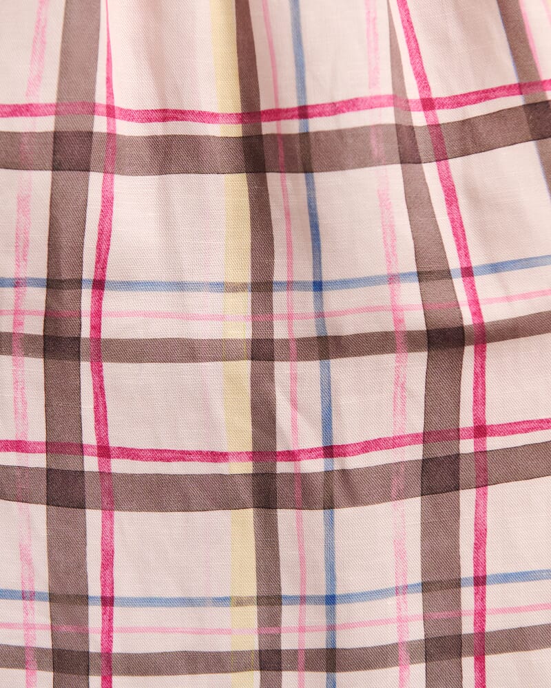 Painterly Dress in CHECK