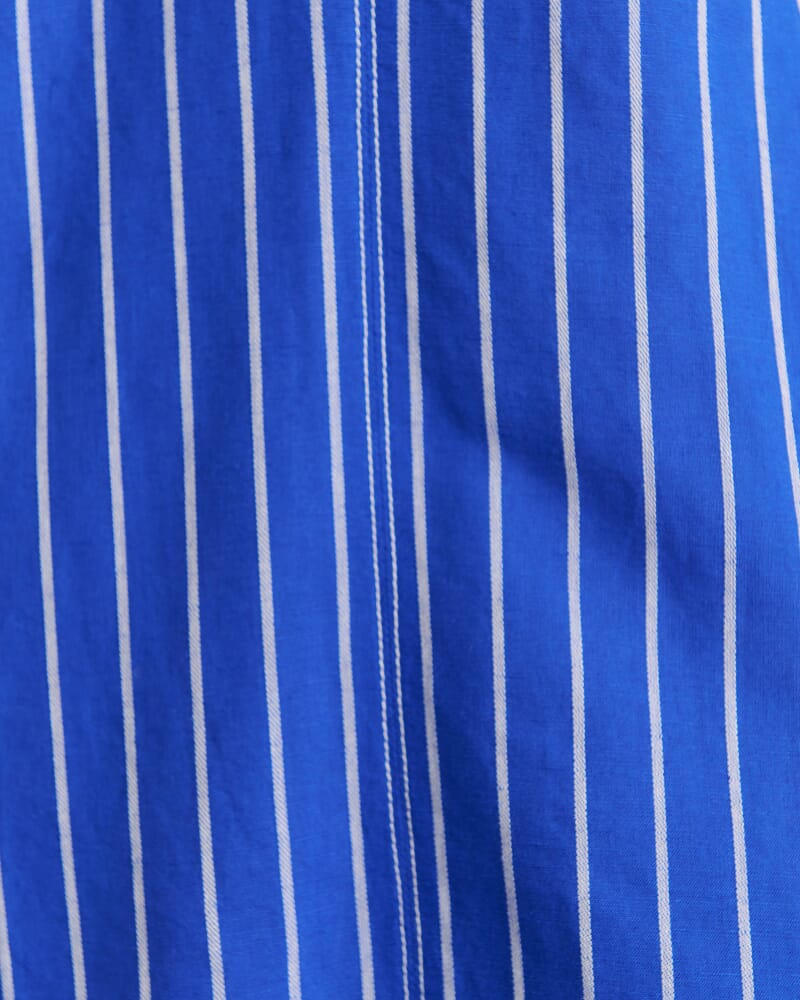 Sara Stripe Dress in COBALT/WHITE